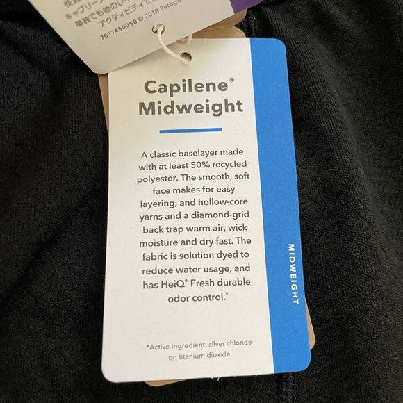 NWT Patagonia Midweight Base Layer - Picture 5 of 5